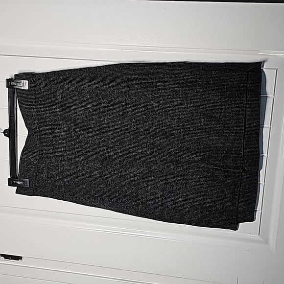 Madewell sz Sm heathered charcoal sweater skirt - Picture 1 of 8